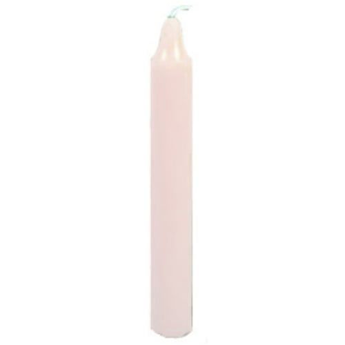 6 Inch Taper Candle in White