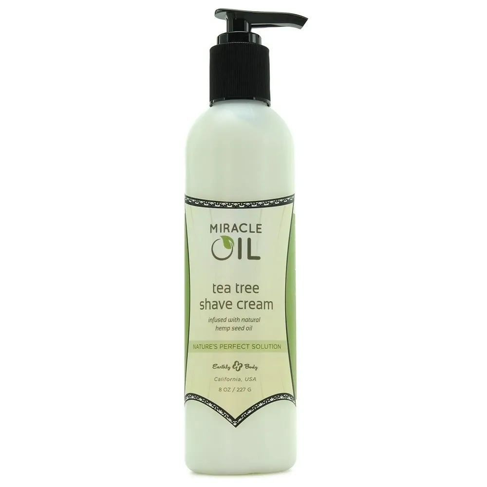 miracle oil tea tree shave cream in 8oz/227g