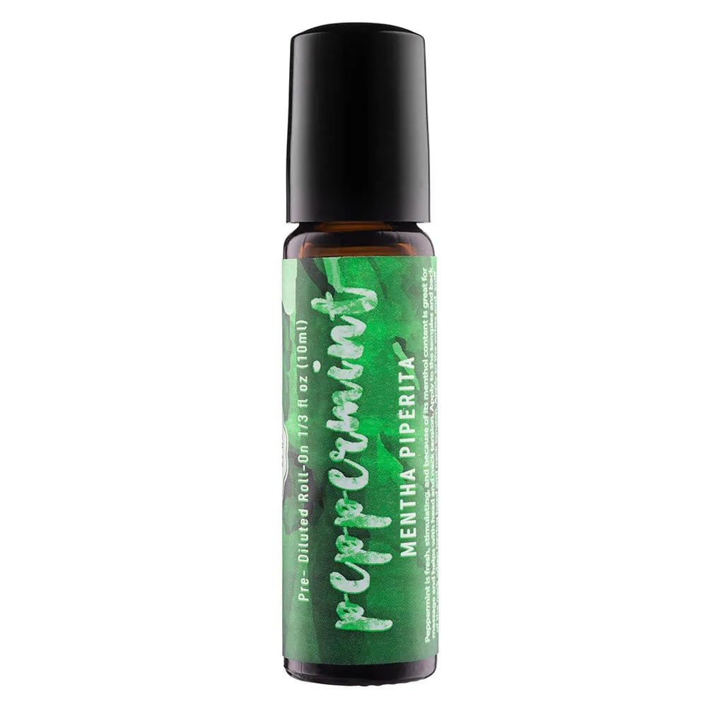 Woolzies Peppermint Essential Oil Roll On in .33oz/10mL