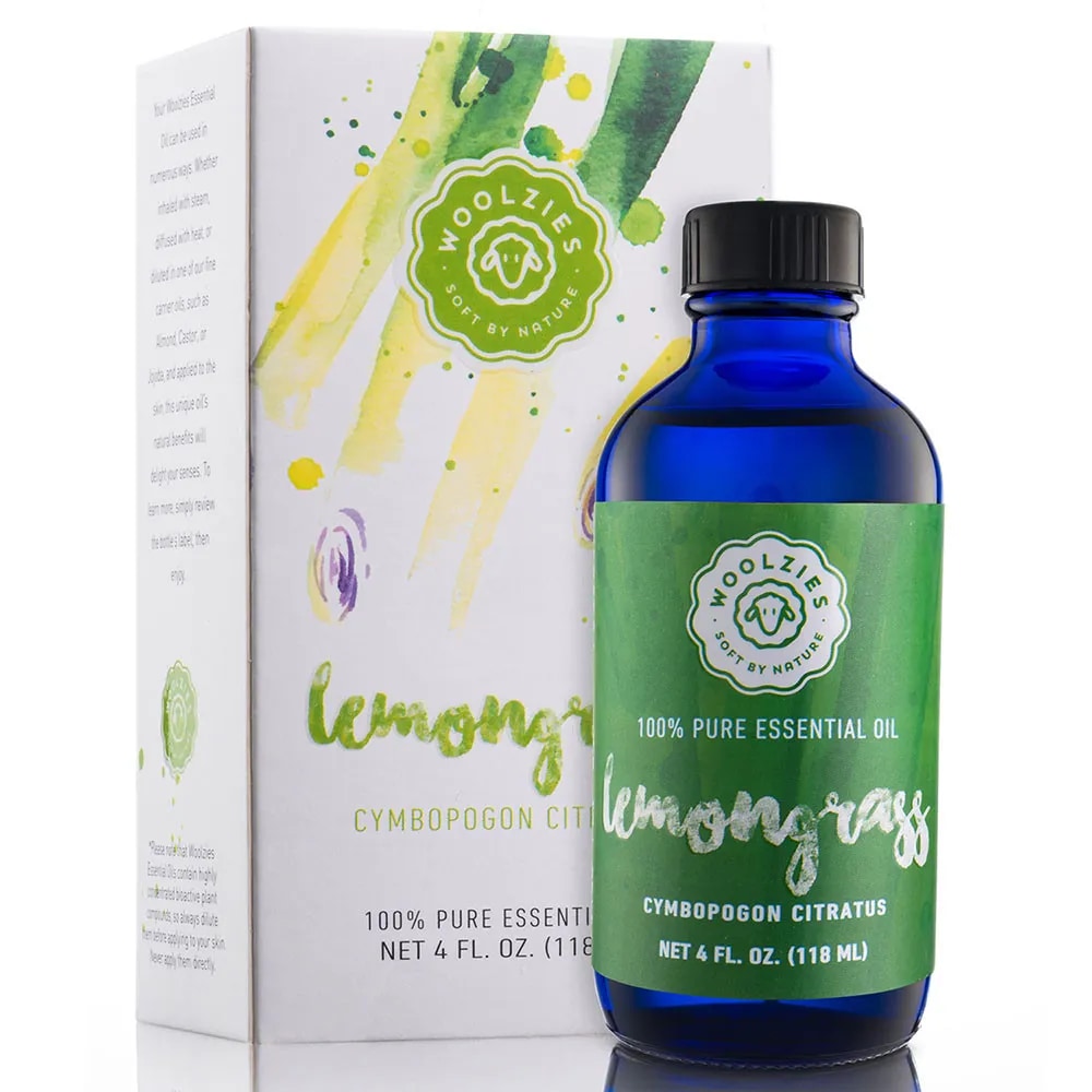 Woolzies Lemongrass Essential Oil in 4oz/118mL
