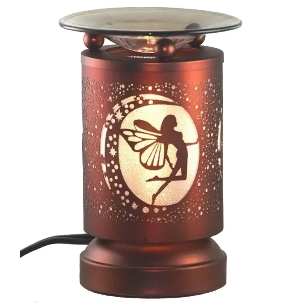 electric metal touch wax warmer/essential oil burner in fairy