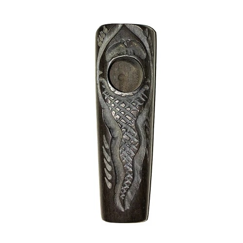 snake wooden pipe 3 inch in ebony