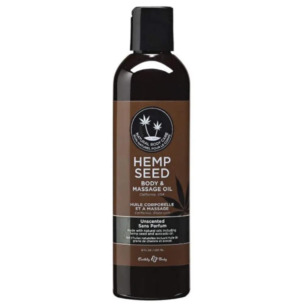 hemp seed massage & body oil 2oz/60ml in unscented