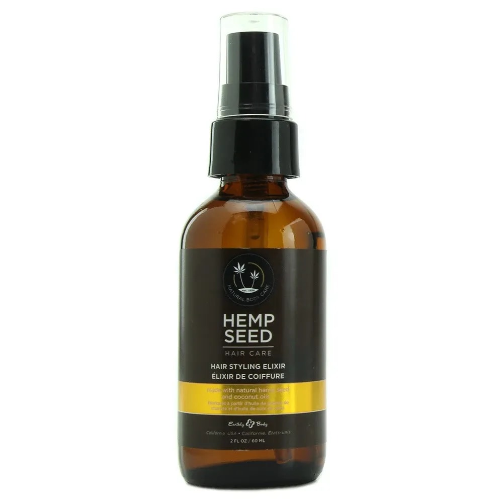 hemp seed hair care styling elixir in 2 oz